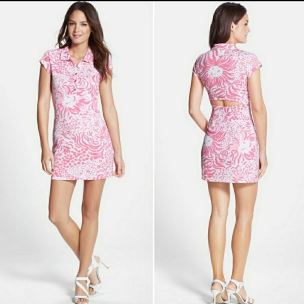 Lilly Pulitzer Rayna Print Polo Dress, Med